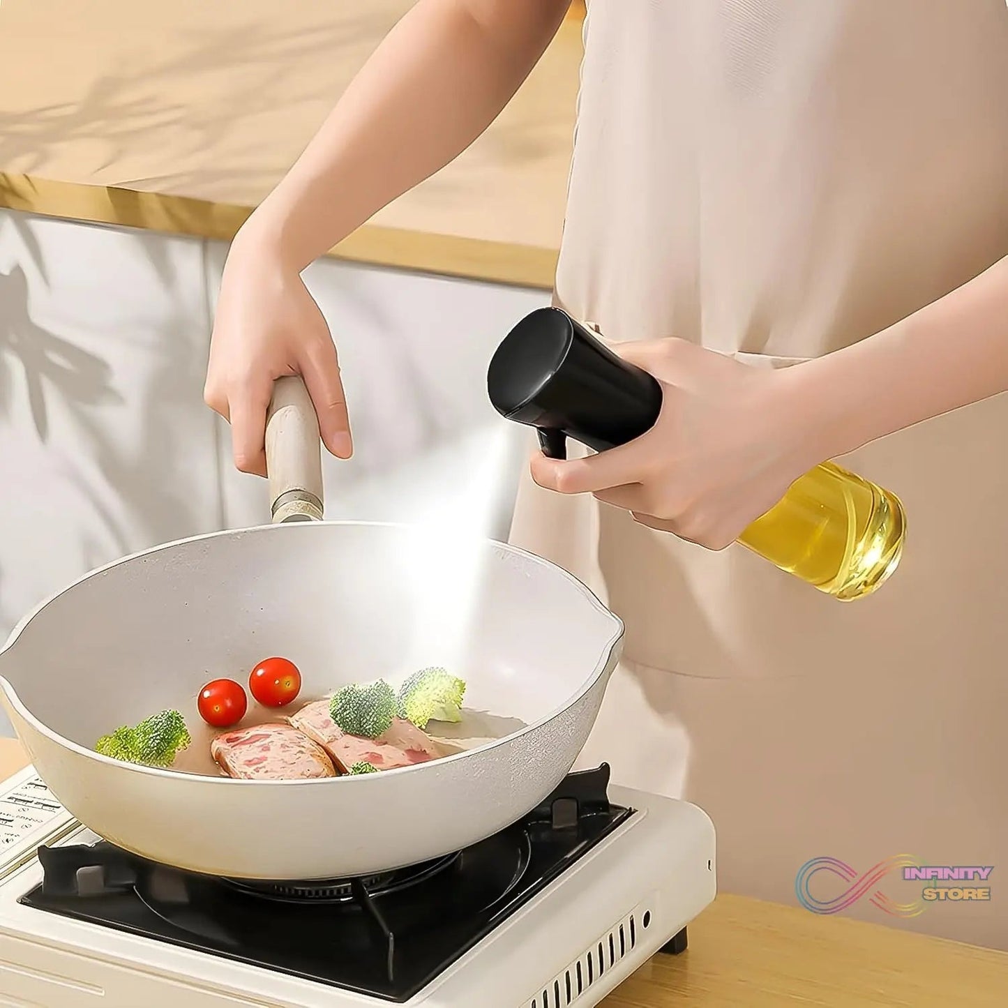 Plastic Oil Spray Bottle - Versatile Kitchen Gadgets (250 ML Approx) - infinityexculsivestore.com