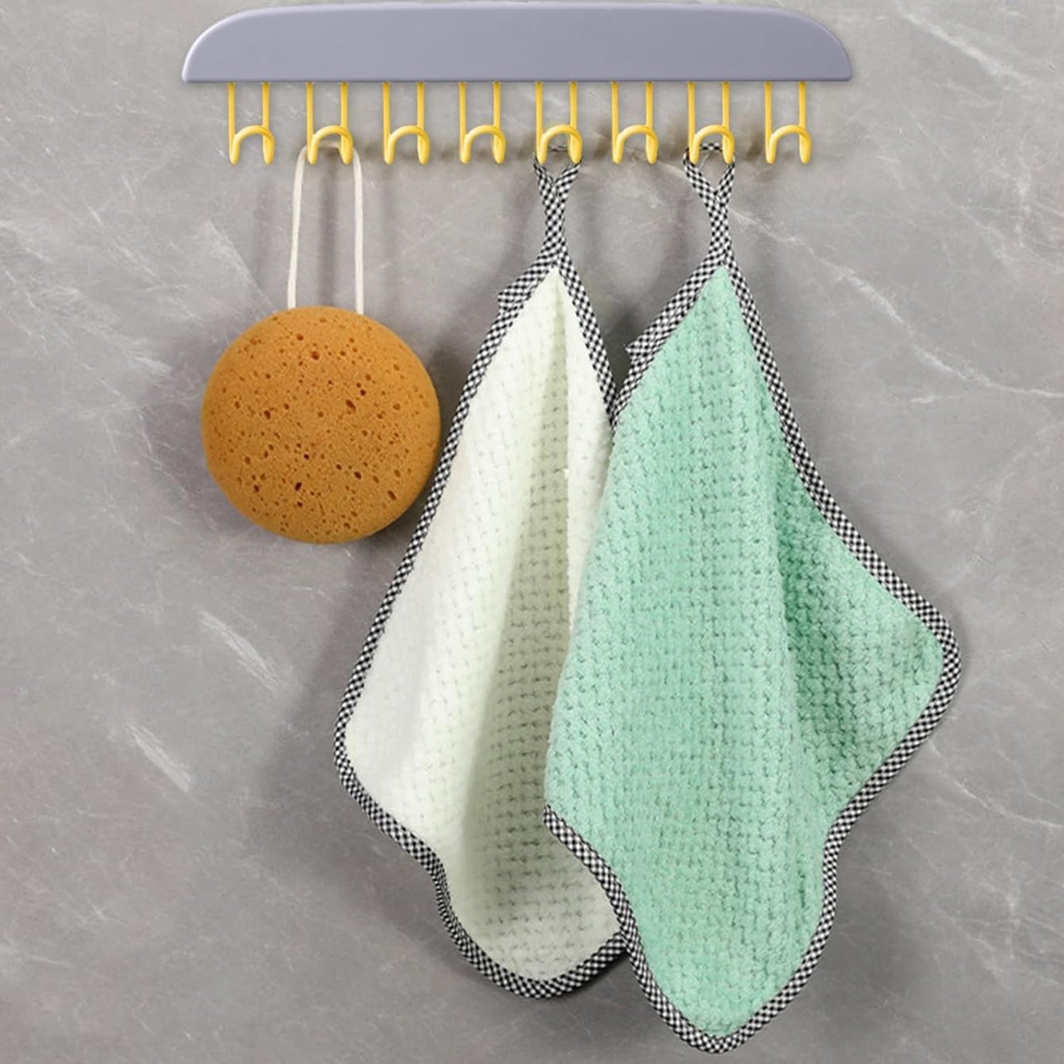 Plastic Organizer Hanger 360 Degree Rotatable Clothes Multifunctional with 8 Hooks Heavy Duty Clothing Tank Top Belt Towel Drying Rack Holder (1 pc) - infinityexculsivestore.com