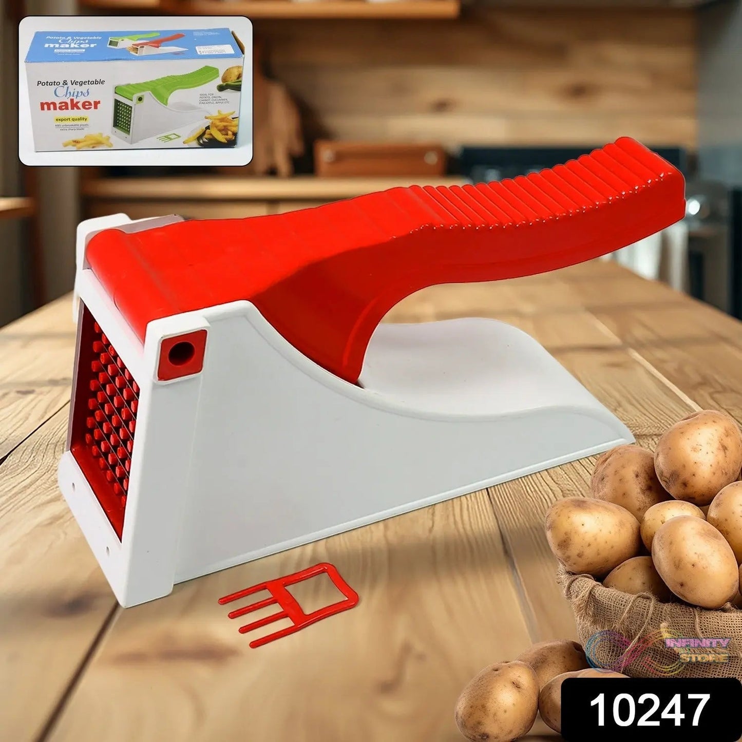 Plastic Potato & Vegetable Chips Maker (1 Pc) - infinityexculsivestore.com
