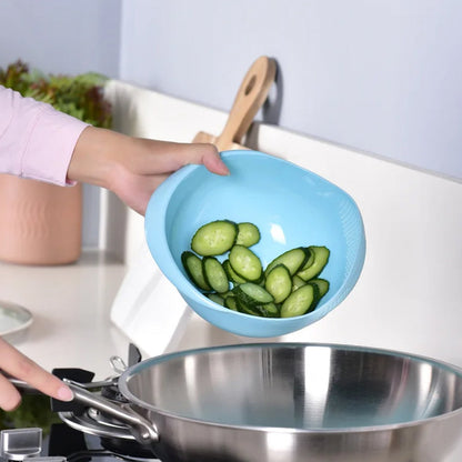 Plastic Rice Bowl / Food Strainer Thick Drain Basket for Rice, Vegetable & Fruit, Strainer Colander, Fruit Basket, Pasta Strainer, Washing Bowl (1 pc ) - infinityexculsivestore.com