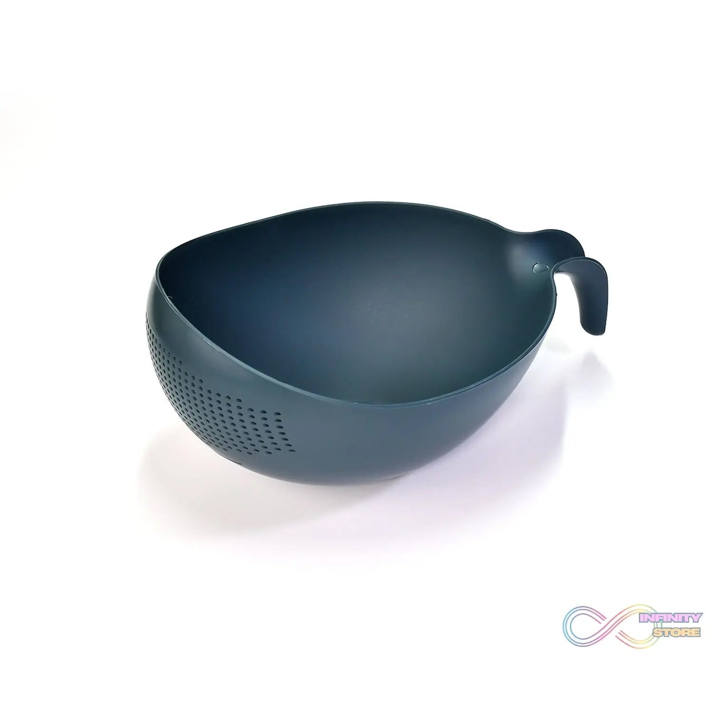 Plastic Rice Bowl / Food Strainer Thick Drain Basket with Handle for Rice, Vegetable & Fruit. (1Pc) - infinityexculsivestore.com