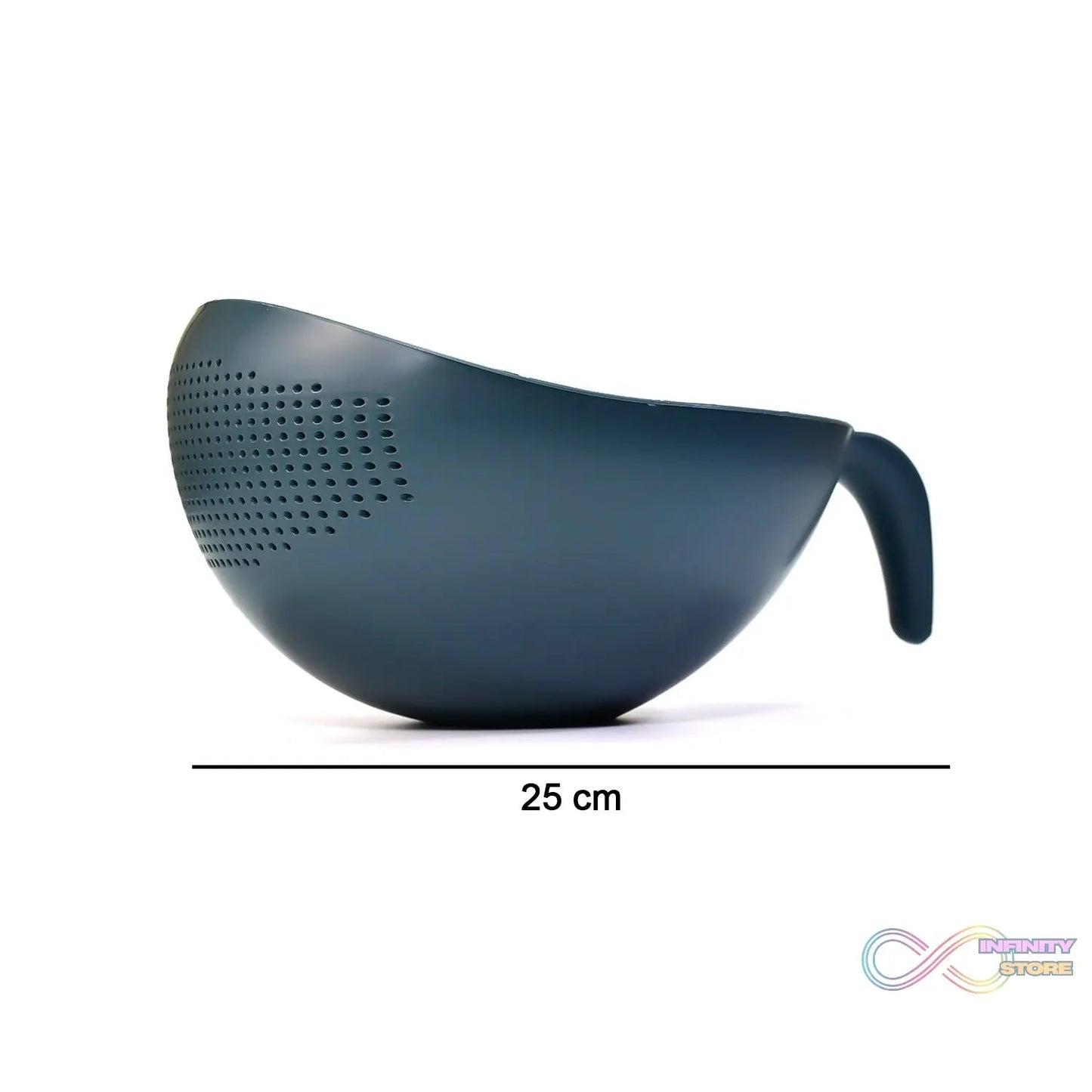 Plastic Rice Bowl / Food Strainer Thick Drain Basket with Handle for Rice, Vegetable & Fruit. (1Pc) - infinityexculsivestore.com