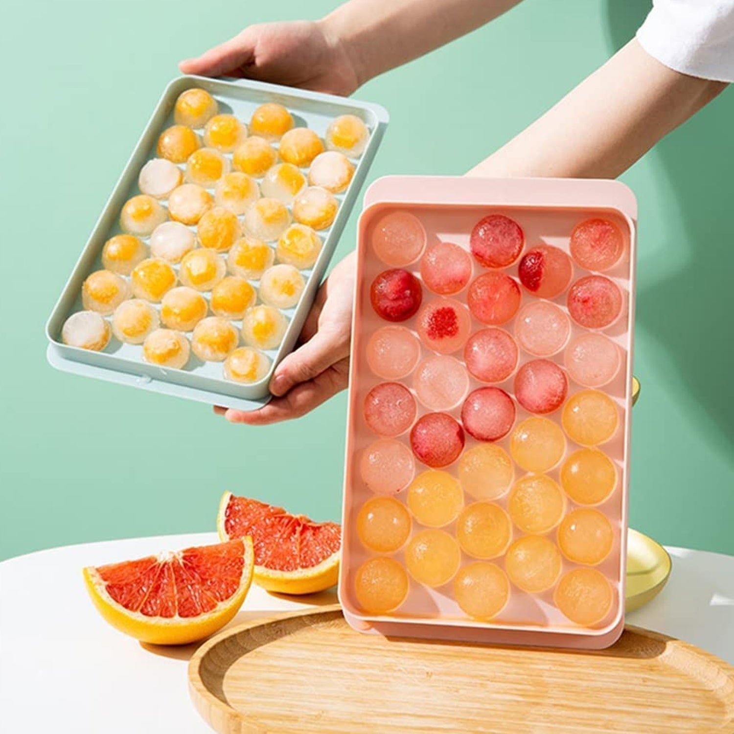 Plastic Round BPA Free Reusable Ice Cube Ice Ball Mold / Lollipop Candy Maker (20x12cm) - infinityexculsivestore.com
