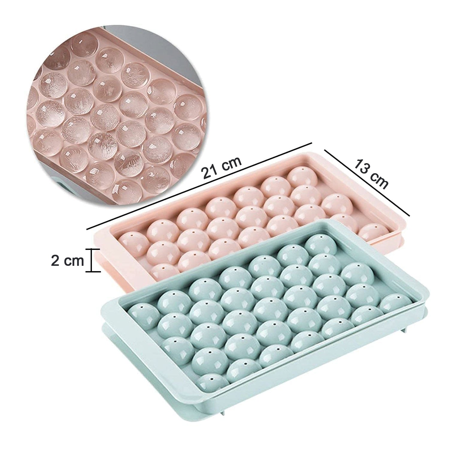 Plastic Round BPA Free Reusable Ice Cube Ice Ball Mold / Lollipop Candy Maker (20x12cm) - infinityexculsivestore.com