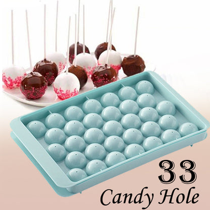 Plastic Round BPA Free Reusable Ice Cube Ice Ball Mold / Lollipop Candy Maker (20x12cm) - infinityexculsivestore.com