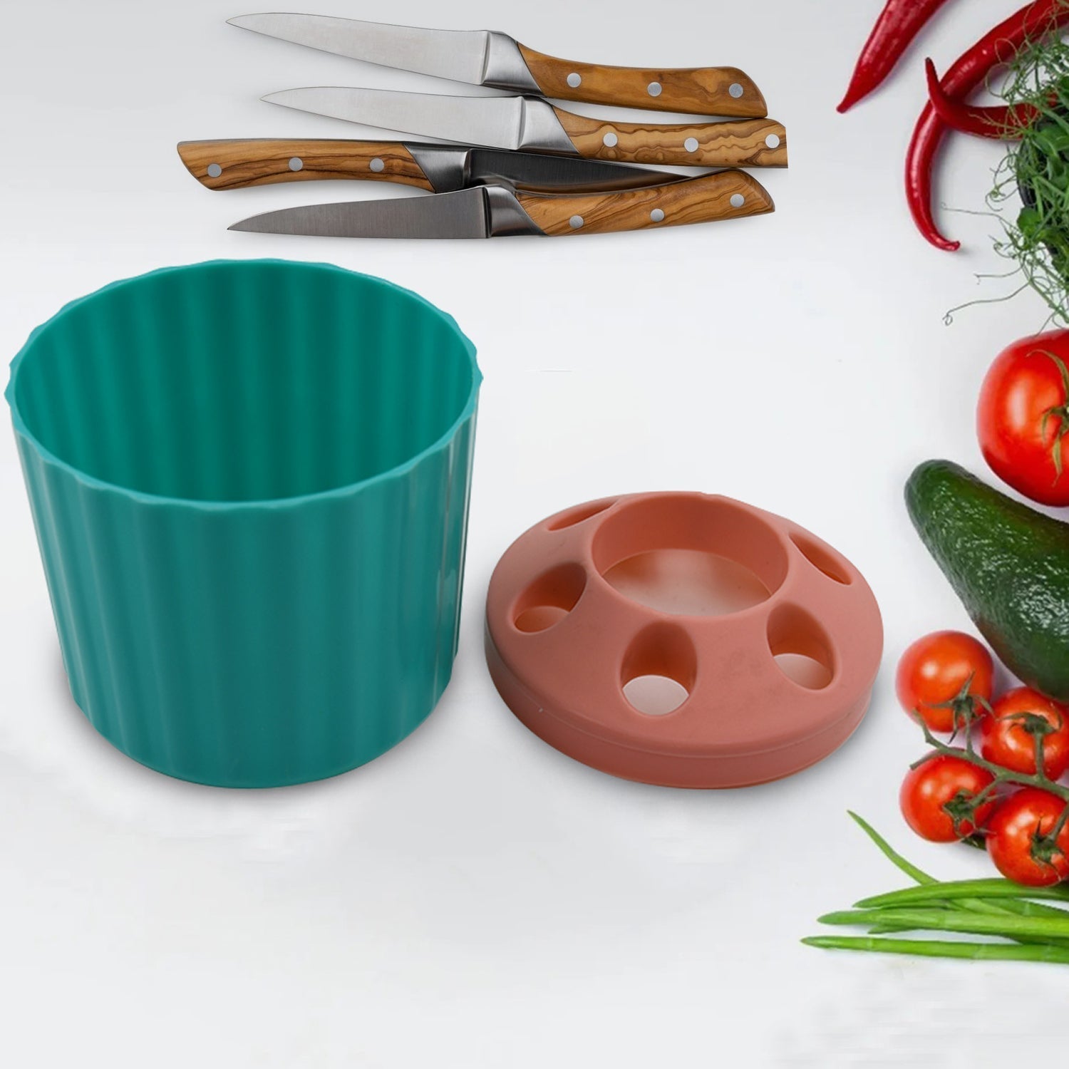 Plastic Round Multi - Purpose Toothpaste Stationary Pen Pencil Holder, Mini Desk Office Desktop Stationery Organizer Bathroom Shelves for Adults Multifunctional (1 Pc) - infinityexculsivestore.com