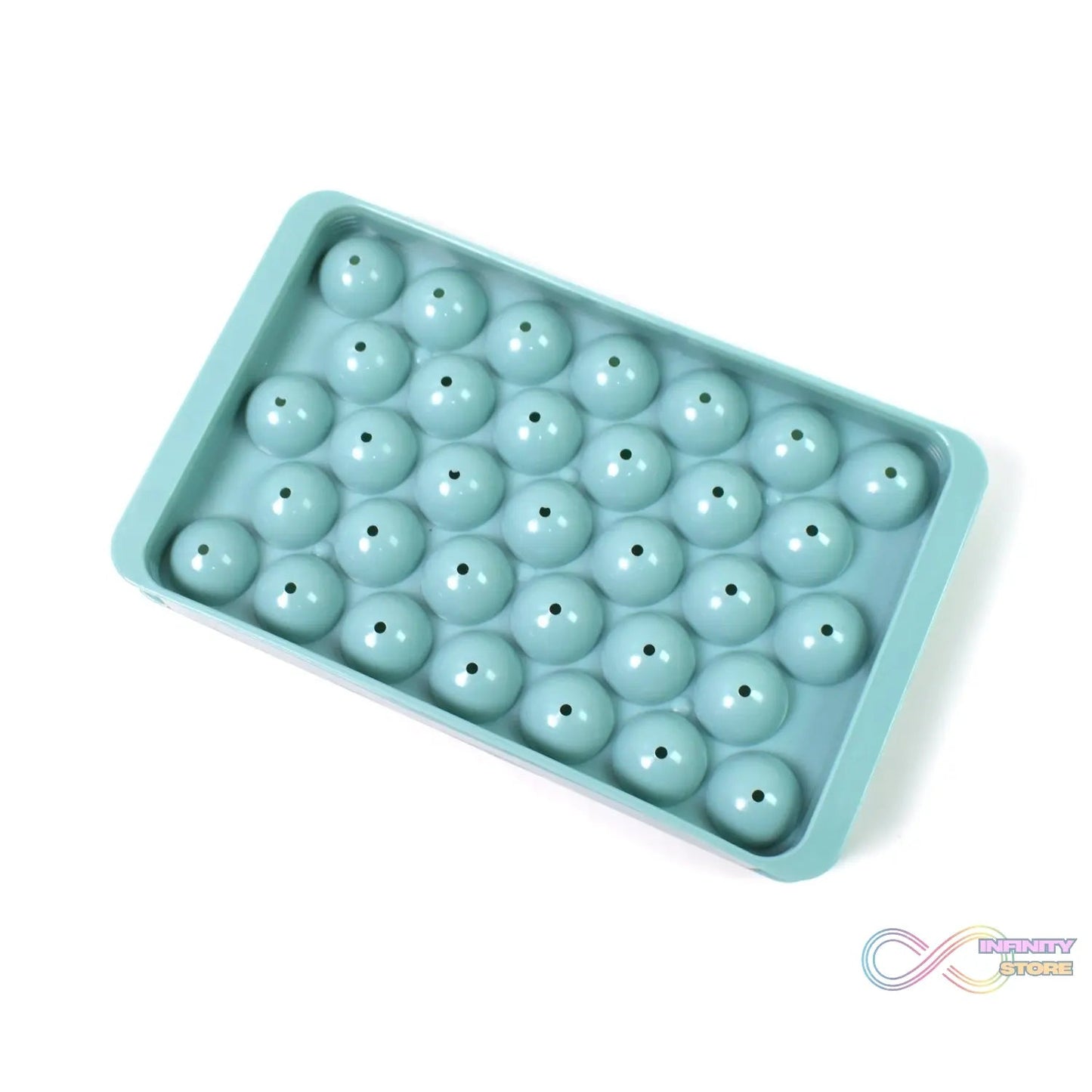 Plastic Round Reusable Ice Cube Ice Ball Mold / Lollipop Candy Maker 33 Moulds (16.5×10 Cm / 1 Pc) - infinityexculsivestore.com