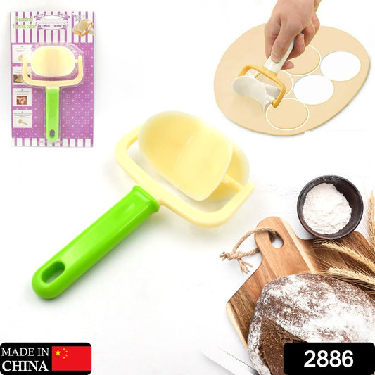 Plastic Round Roll Forming Cutter Cake Ball Tongs and Molds, Puri Cutter, Roller Machine for Baking Tools (1 Pc Mix Color) - infinityexculsivestore.com