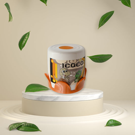 Plastic Round Tissue Box For Toilet Tissue Case Paper Box Plaid Skid Resistance Napkin Box Tissue Paper Holder, Tissue Box Cover Tissue Holder For Home (1 Pc) - infinityexculsivestore.com