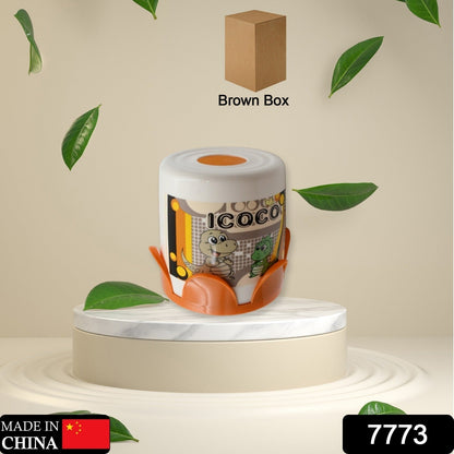 Plastic Round Tissue Box For Toilet Tissue Case Paper Box Plaid Skid Resistance Napkin Box Tissue Paper Holder, Tissue Box Cover Tissue Holder For Home (1 Pc) - infinityexculsivestore.com