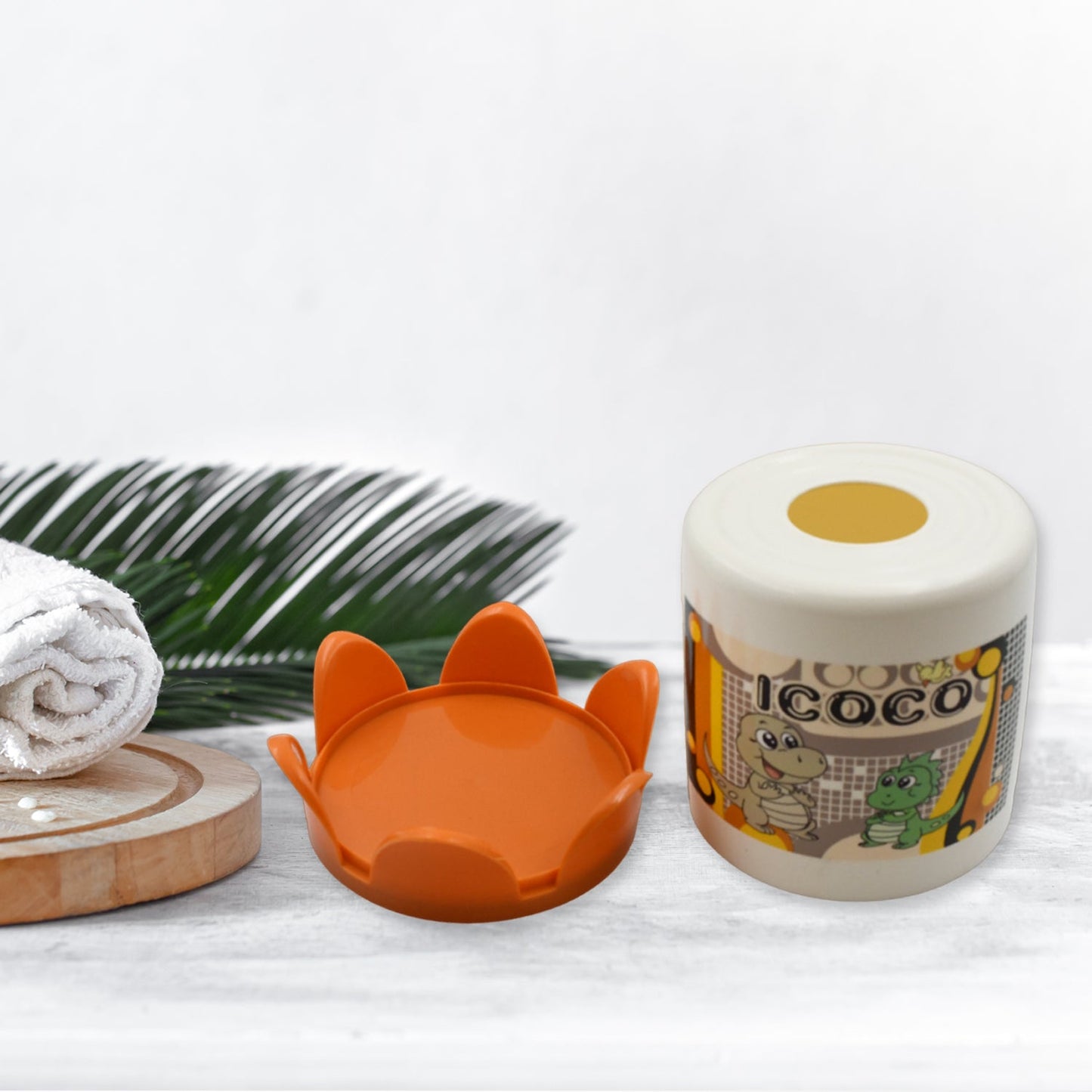 Plastic Round Tissue Box For Toilet Tissue Case Paper Box Plaid Skid Resistance Napkin Box Tissue Paper Holder, Tissue Box Cover Tissue Holder For Home (1 Pc) - infinityexculsivestore.com