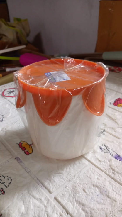 Plastic Round Tissue Box For Toilet Tissue Case Paper Box Plaid Skid Resistance Napkin Box Tissue Paper Holder, Tissue Box Cover Tissue Holder For Home (1 Pc) - infinityexculsivestore.com