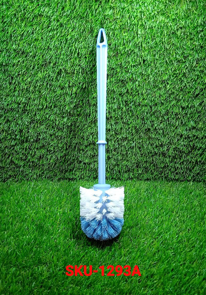 Plastic Round Toilet Cleaner Brush Plastic Bathroom Cleaner - Round Hockey Stick Shape Toilet Brush - infinityexculsivestore.com