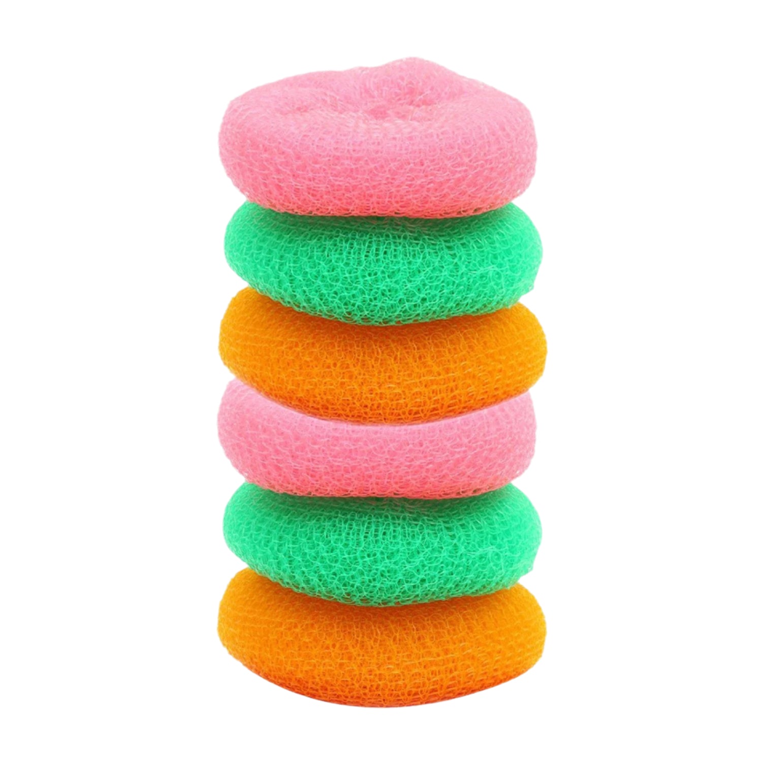 Plastic Scrubber Round Nylon Scrubbers (Pack of 6) - infinityexculsivestore.com