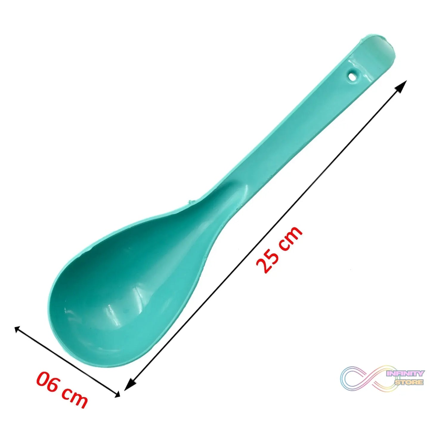 Functional plastic spoon.