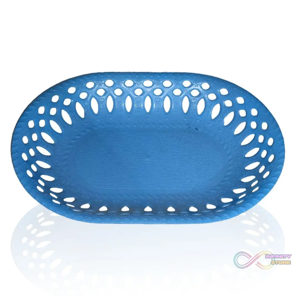 Plastic serving tray with a simple design.