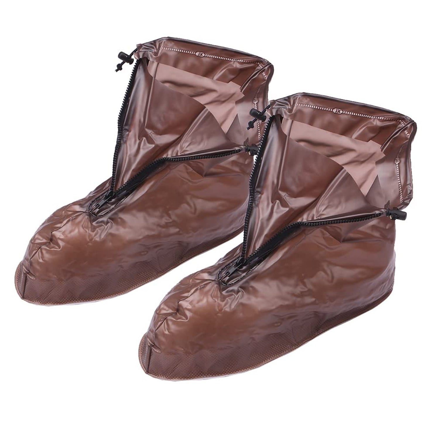 Plastic Shoes Cover Reusable Anti - Slip Boots Zippered Overshoes Covers Transparent Waterproof Snow Rain Boots for Kids / Adult Shoes, for Rainy Season (1 Pair / Small Size) - infinityexculsivestore.com