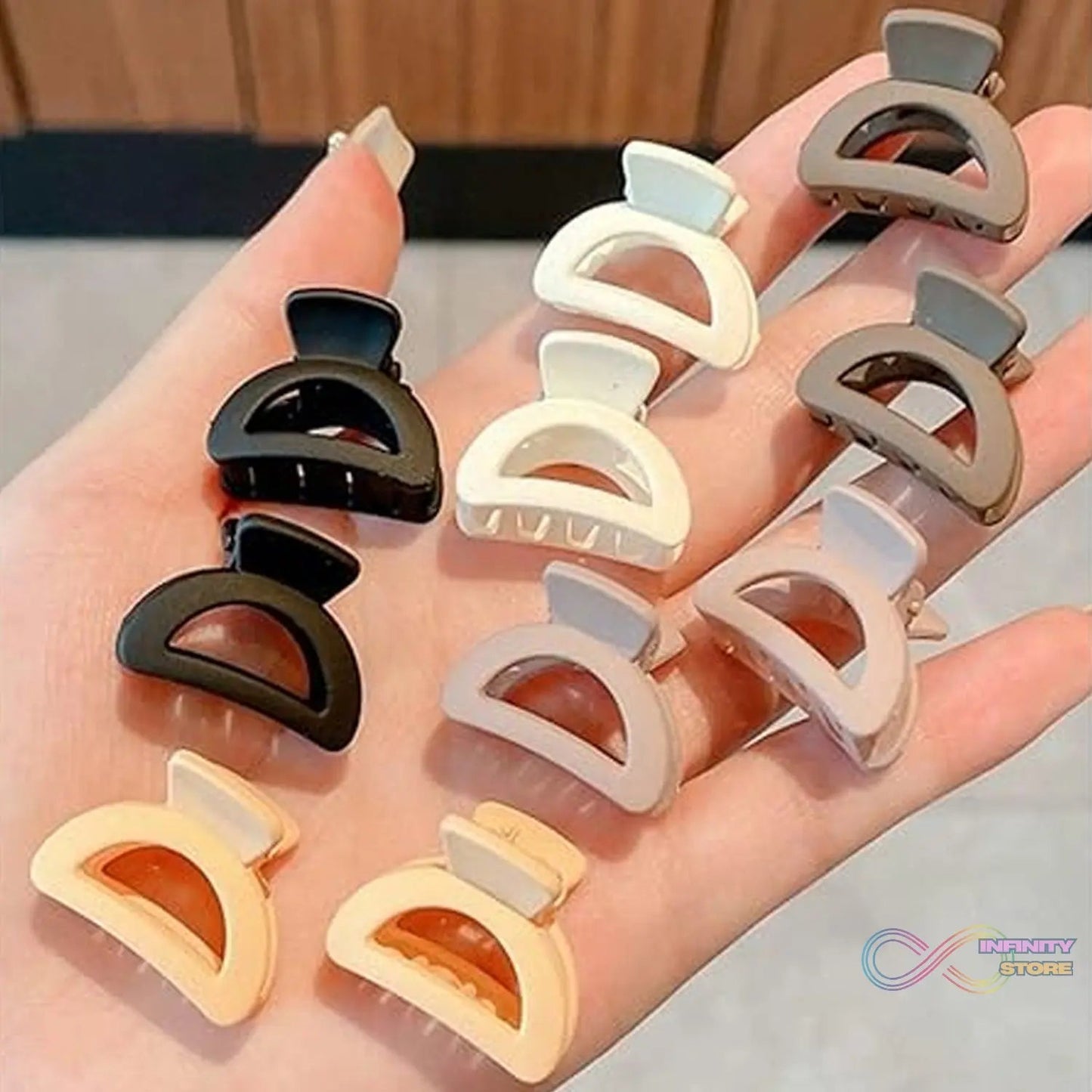 Plastic Small Hair Clips for Girls Kids Hair Accessories (3 Pcs Set / Mix Color & Design) - infinityexculsivestore.com