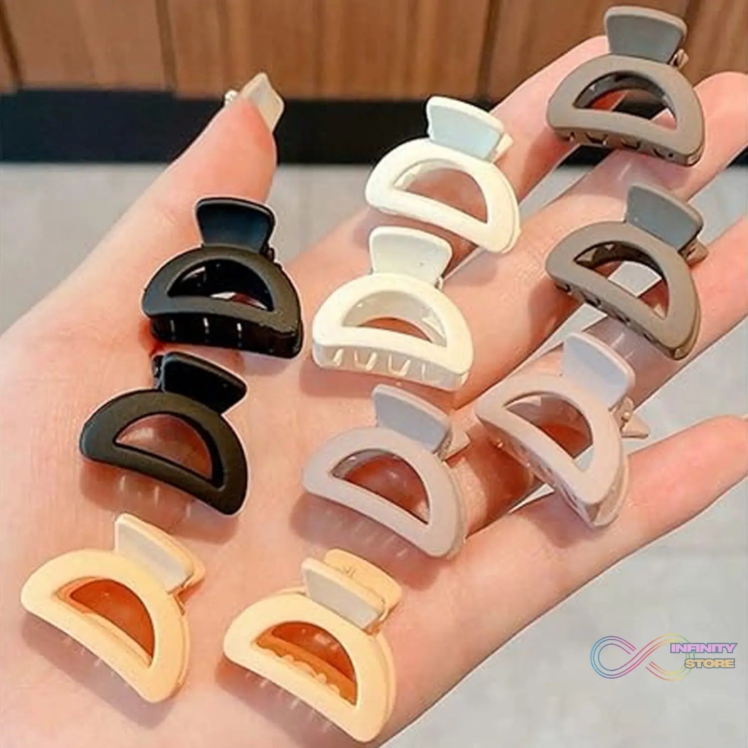 Plastic Small Hair Clips for Girls Kids Hair Accessories (3 Pcs Set / Mix Color & Design) - infinityexculsivestore.com