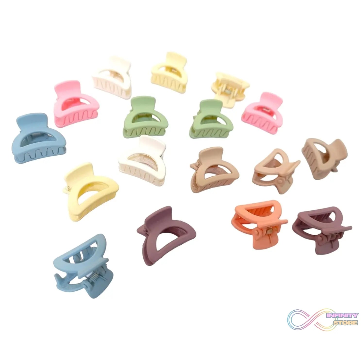 Plastic Small Hair Clips for Girls Kids Hair Accessories (3 Pcs Set / Mix Color & Design) - infinityexculsivestore.com