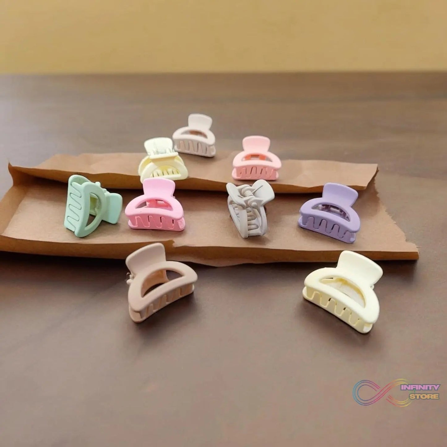 Plastic Small Hair Clips for Girls Kids Hair Accessories (3 Pcs Set / Mix Color & Design) - infinityexculsivestore.com