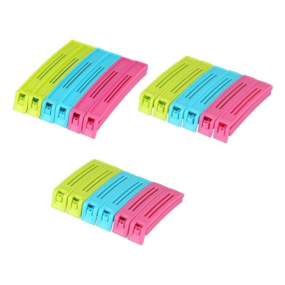 Plastic Snack Bag Clip Sealer Set (18 Pcs, Multicolour) - infinityexculsivestore.com