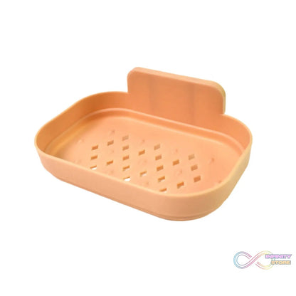 Plastic Soap Dish Holder for Bathroom Shower Wall Mounted Self Adhesive (1 Pc) - infinityexculsivestore.com