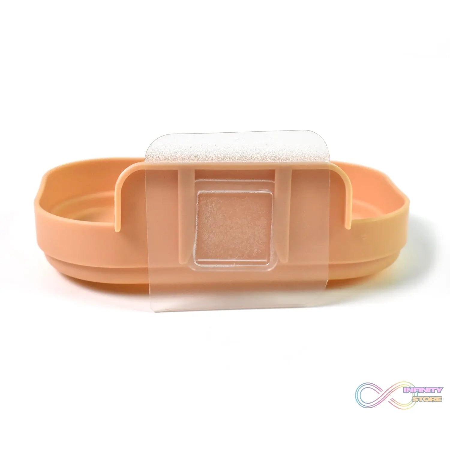 Plastic Soap Dish Holder for Bathroom Shower Wall Mounted Self Adhesive (1 Pc) - infinityexculsivestore.com