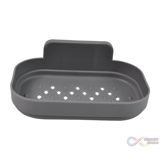 Plastic Soap Dish Holder for Bathroom Shower Wall Mounted Self Adhesive (1 Pc) - infinityexculsivestore.com