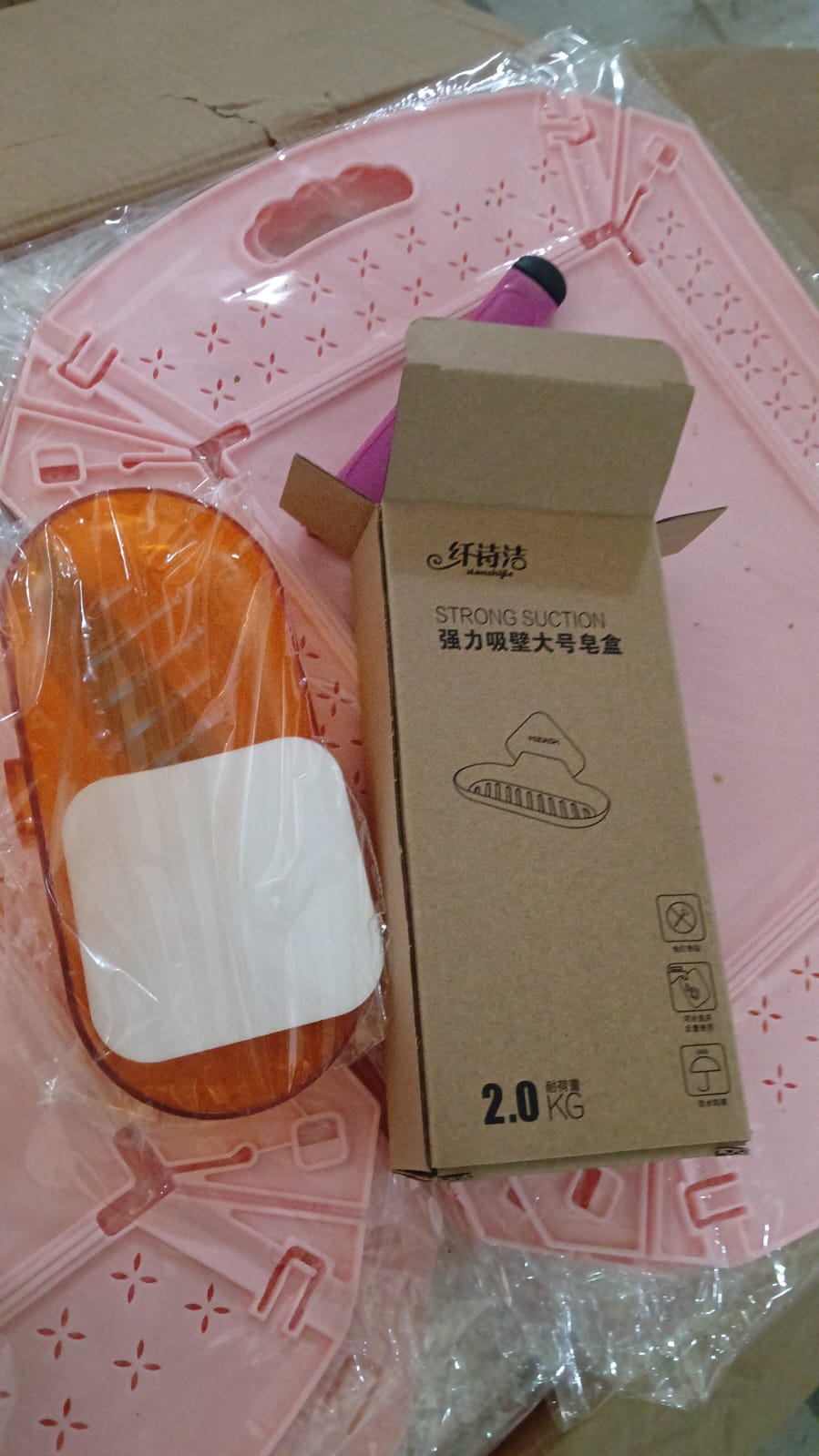 Plastic Soap Dish Holder for Bathroom Shower Wall Mounted Self Adhesive Soap Holder Saver Tray - Plastic Sponge Holder for Kitchen Storage Rack Soap Box, Bathroom (1 Pc) - infinityexculsivestore.com