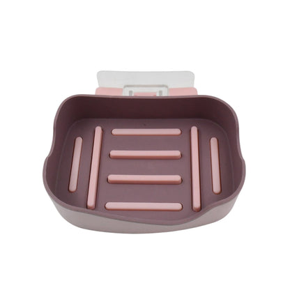 Plastic Soap Dish Holder for Bathroom Shower Wall Mounted Self Adhesive Soap Holder Saver Tray - Plastic Sponge Holder for Kitchen Storage Rack Soap Box, Bathroom (1 Pc) - infinityexculsivestore.com