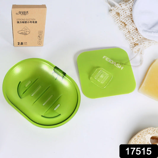 Plastic Soap Dish Holder for Bathroom Shower Wall Mounted Self Adhesive Soap Holder Saver Tray - Plastic Sponge Holder for Kitchen Storage Rack Soap Box, Bathroom - infinityexculsivestore.com