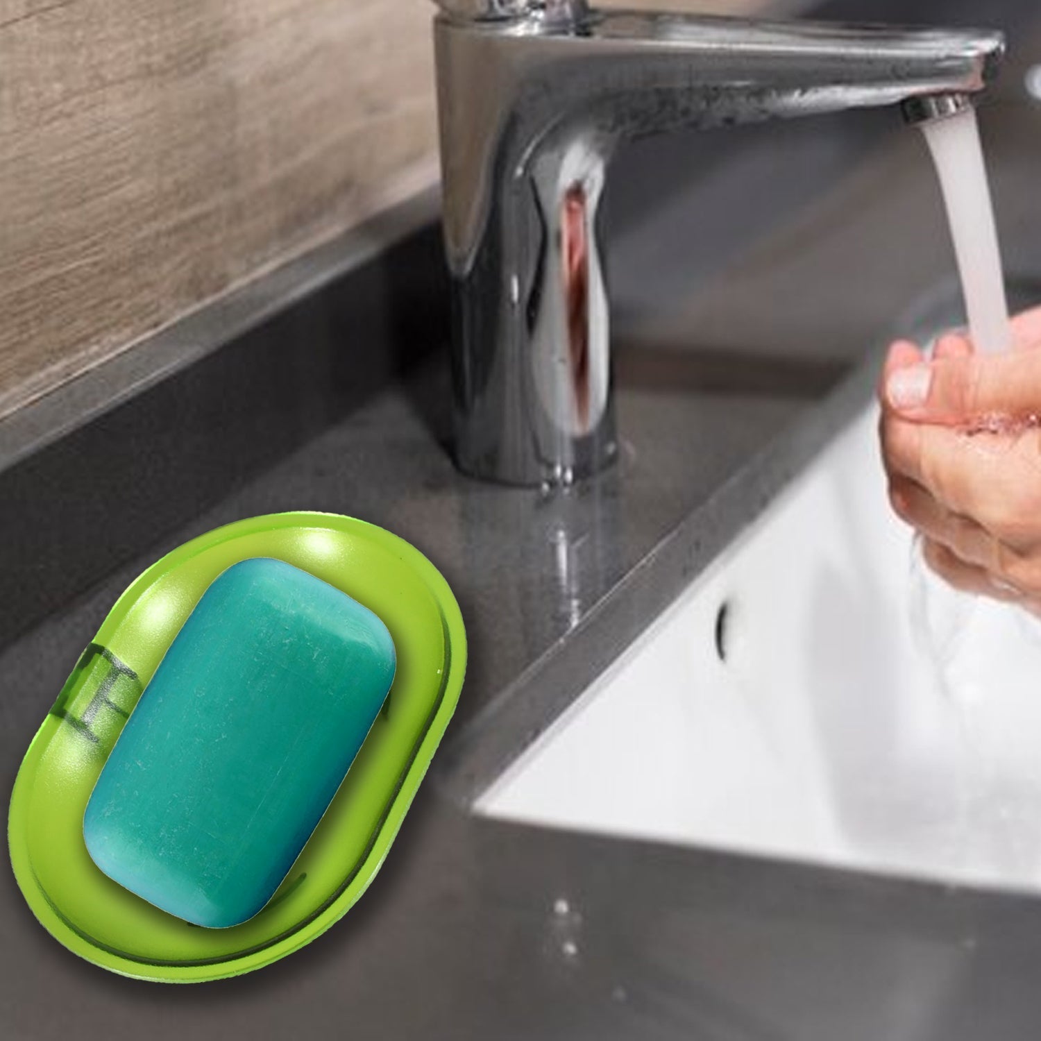 Plastic Soap Dish Holder for Bathroom Shower Wall Mounted Self Adhesive Soap Holder Saver Tray - Plastic Sponge Holder for Kitchen Storage Rack Soap Box, Bathroom - infinityexculsivestore.com