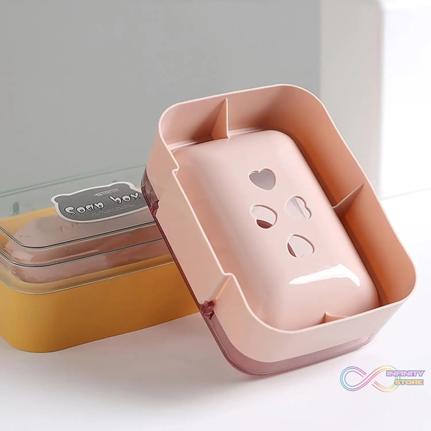 Plastic Soap Dish, Portable Plastic Self Draining Soap Holder (1 Pc / Mix Color) - infinityexculsivestore.com
