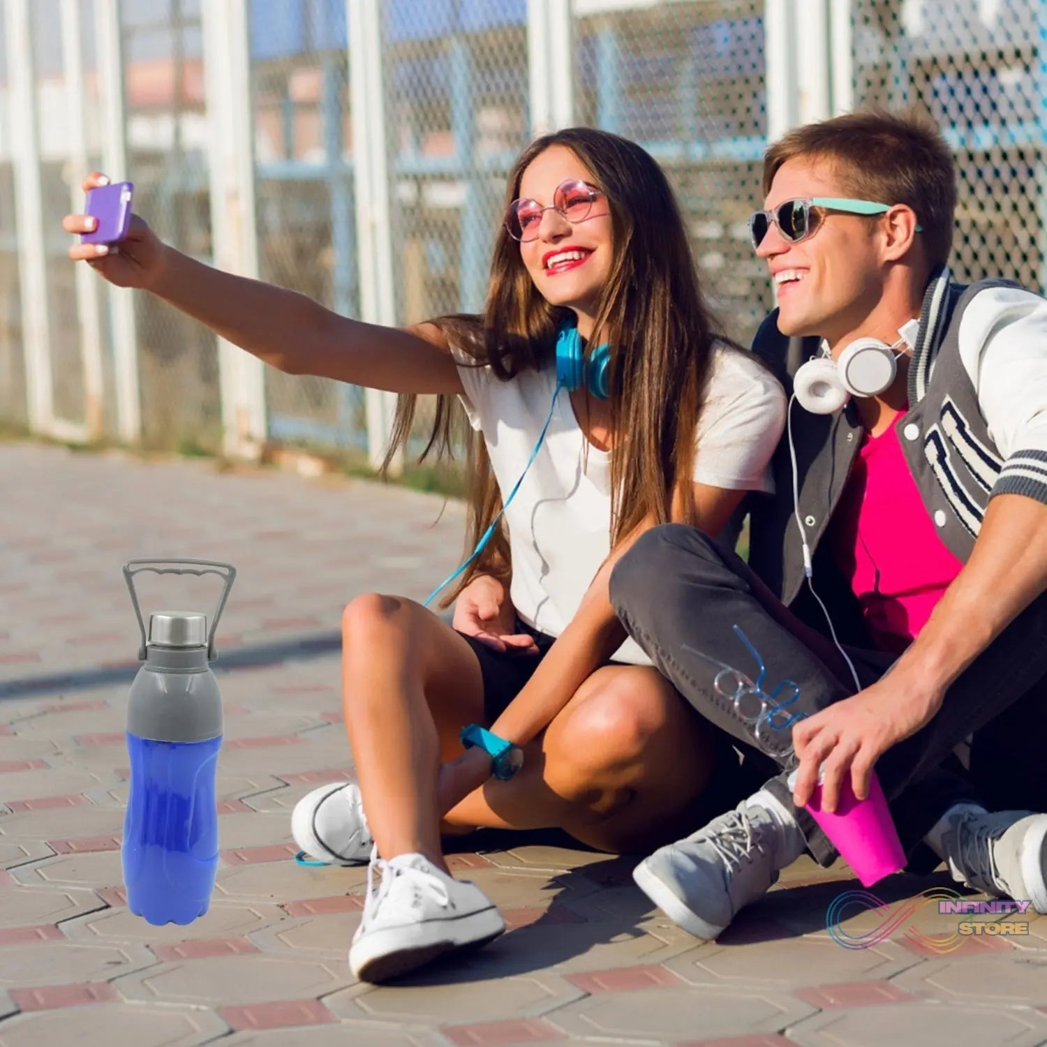 Plastic Sports Bottle (1.8L): Insulated, Leakproof, BPA - Free (Mix Color) - infinityexculsivestore.com