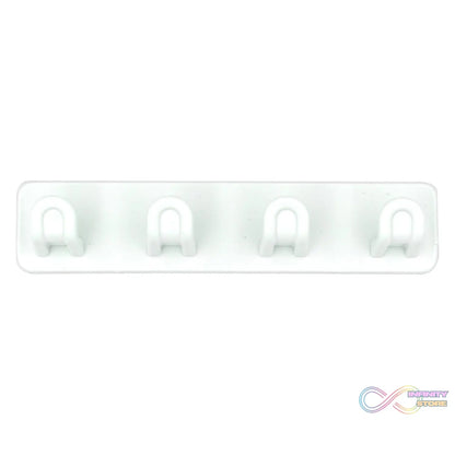 Adhesive hanger hook on a smooth surface