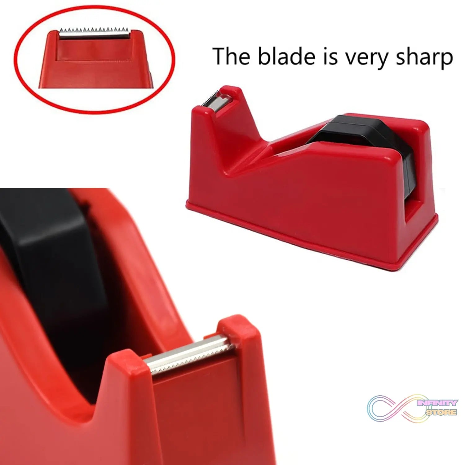 Plastic Tape Dispenser (1 pc / 640 Gm) - infinityexculsivestore.com
