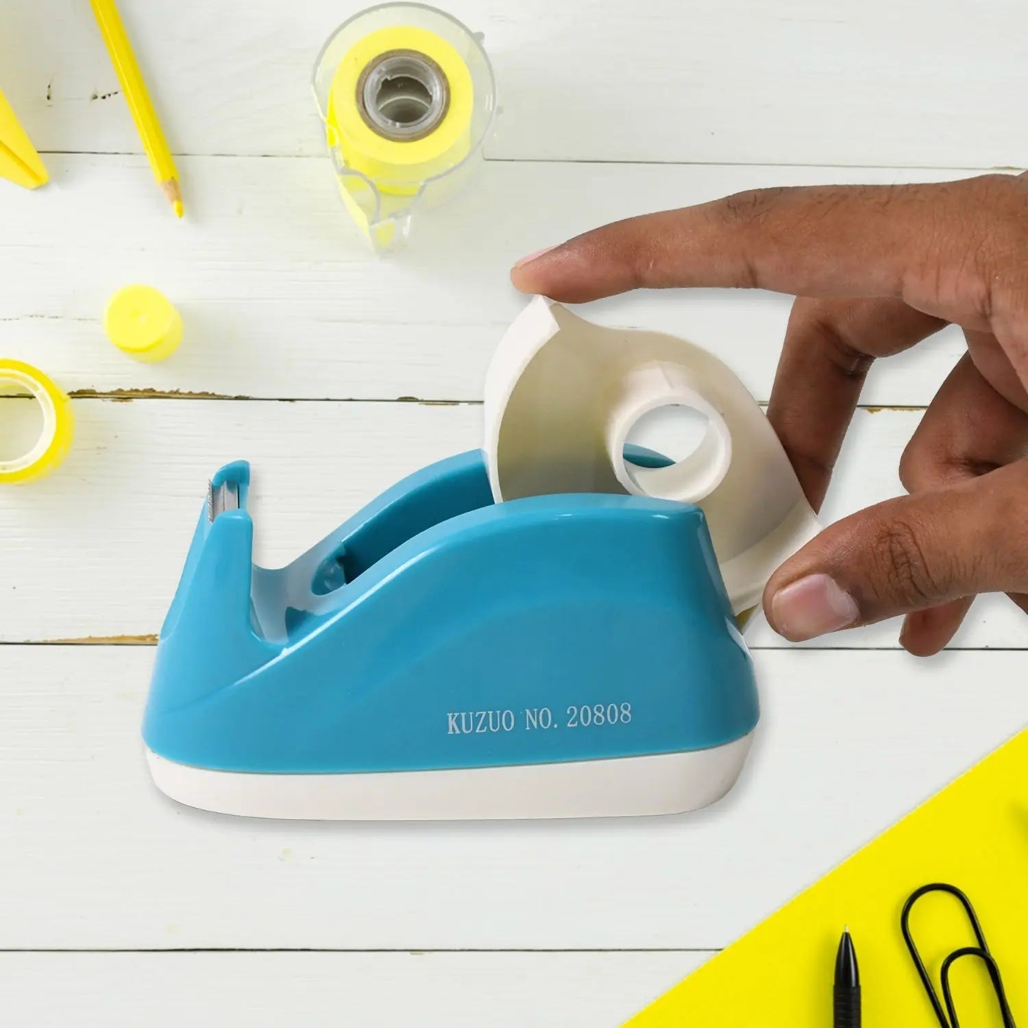 Plastic Tape Dispenser Cutter for Home Office use (1 pc / 18 mm) - infinityexculsivestore.com