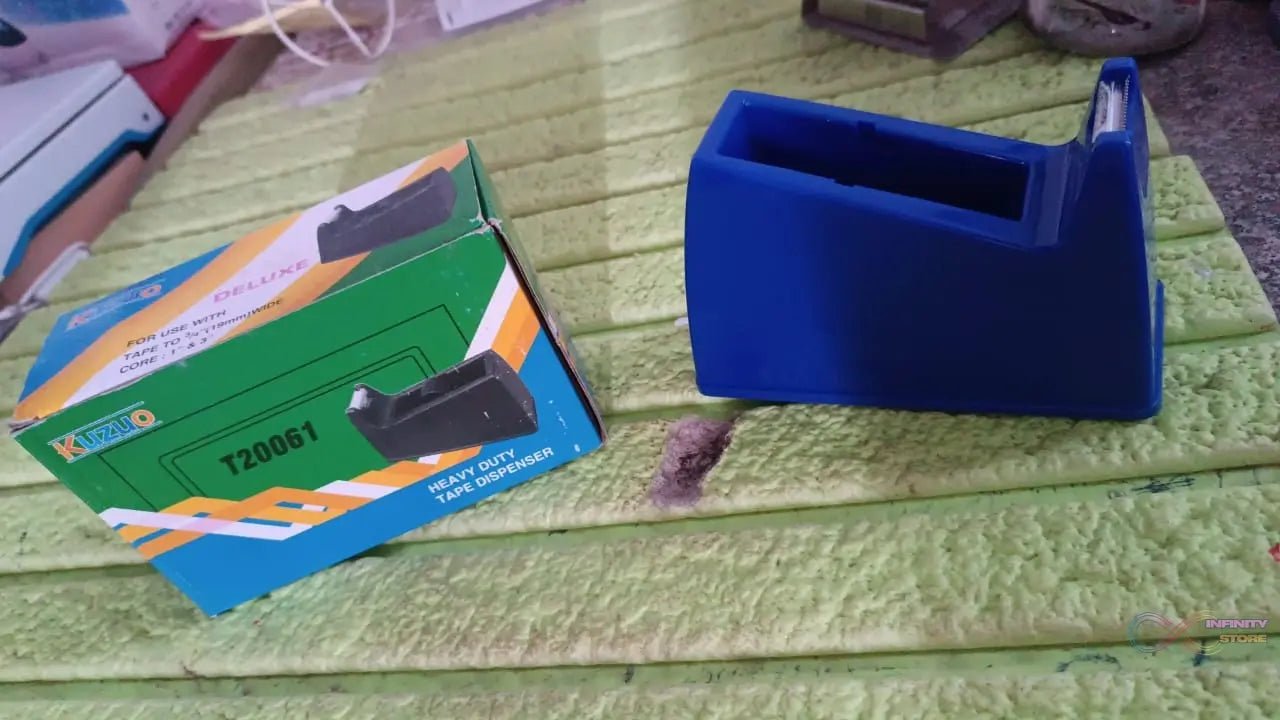 Plastic Tape Dispenser Cutter for Home Office use (1 pc / Big / Mix Color) - infinityexculsivestore.com