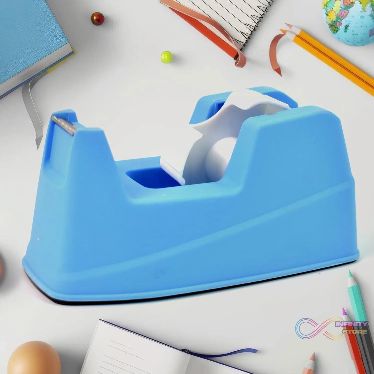 Plastic Tape Dispenser Cutter for Home Office use (1 pc / Big) - infinityexculsivestore.com