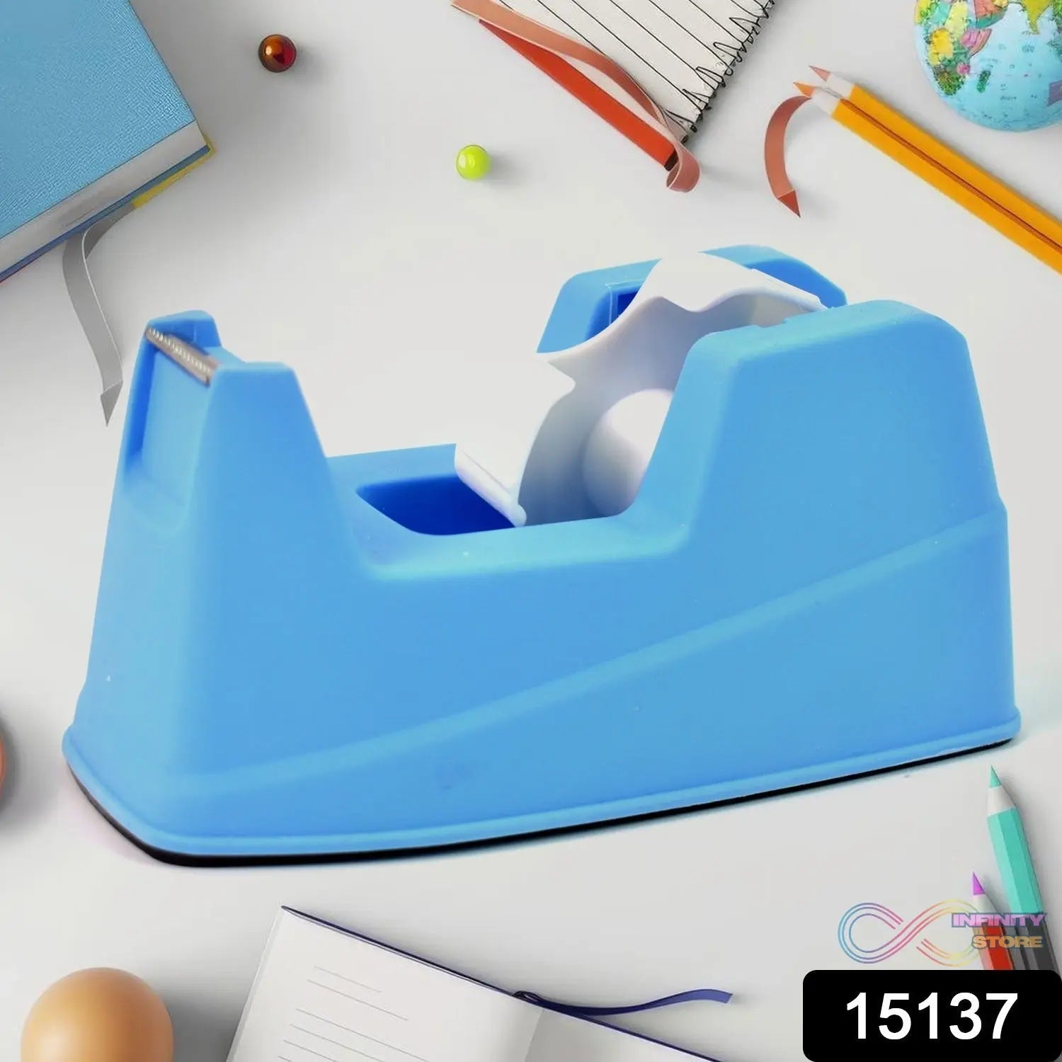Plastic Tape Dispenser Cutter for Home Office use (1 pc / Big) - infinityexculsivestore.com
