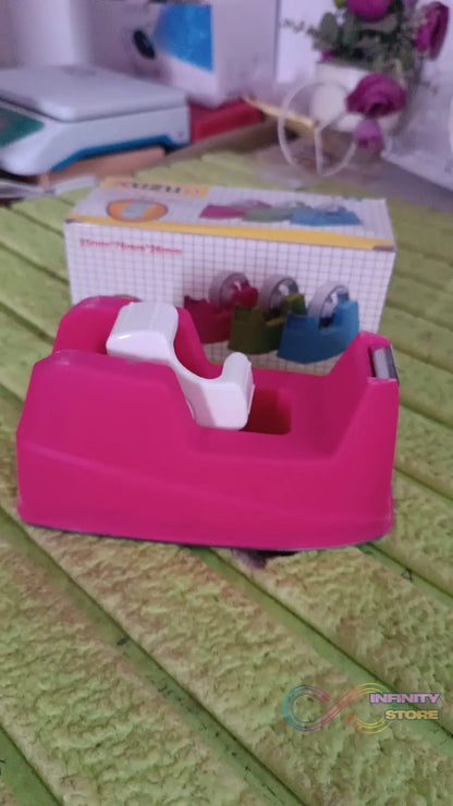 Plastic Tape Dispenser Cutter for Home Office use (1 pc / Big) - infinityexculsivestore.com