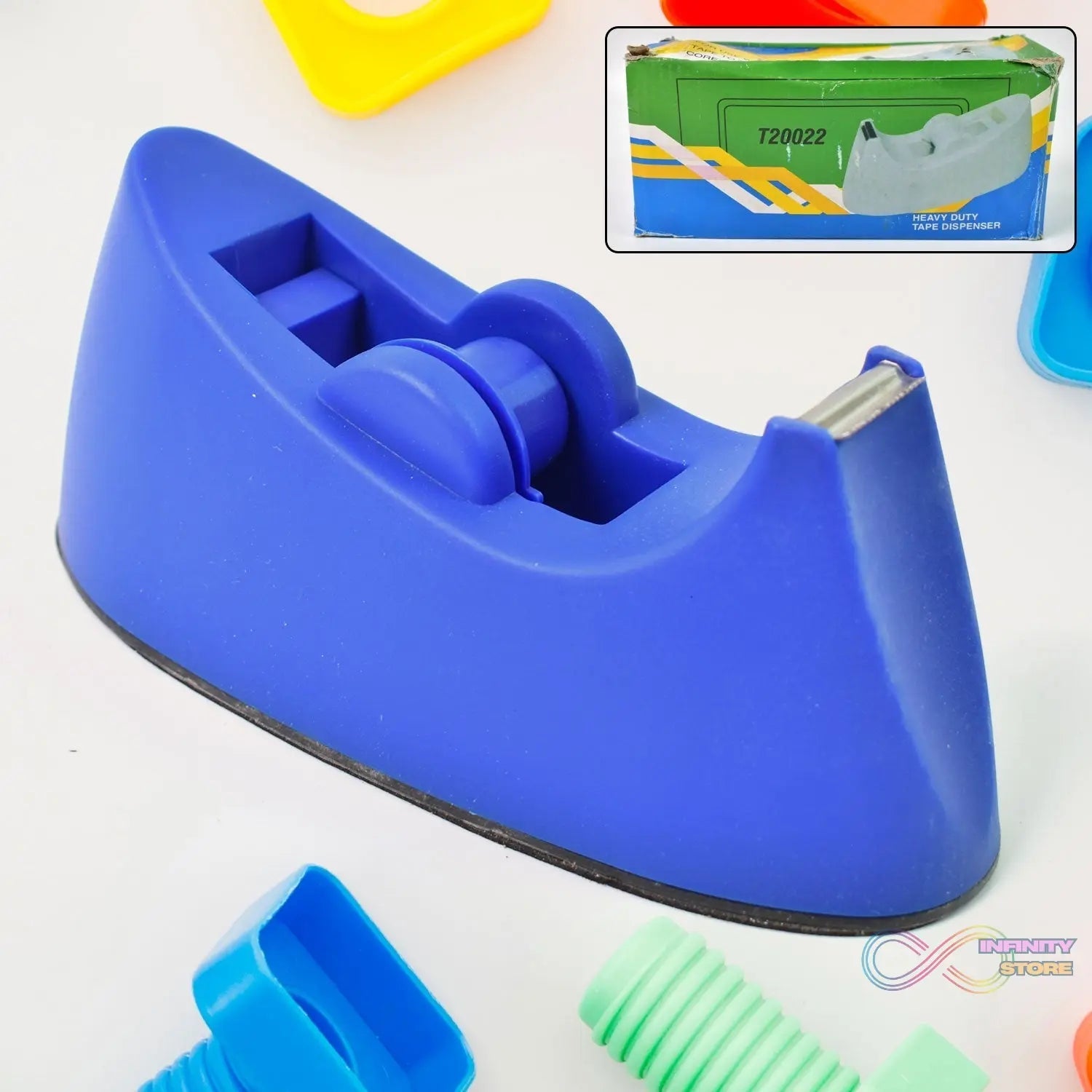 Plastic Tape Dispenser Cutter for Home Office use (1 pc / Big) - infinityexculsivestore.com