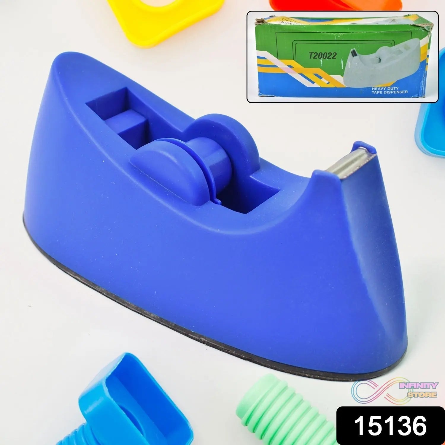 Plastic Tape Dispenser Cutter for Home Office use (1 pc / Big) - infinityexculsivestore.com