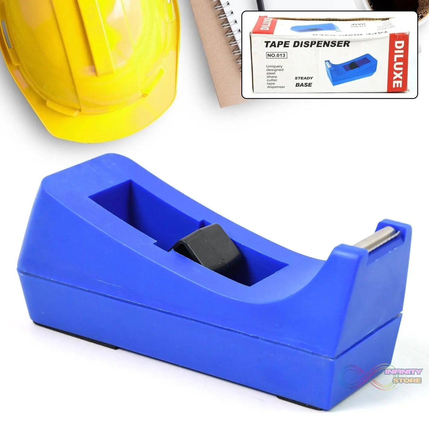 Plastic Tape Dispenser Cutter for Home Office use (1 pc / Big) - infinityexculsivestore.com