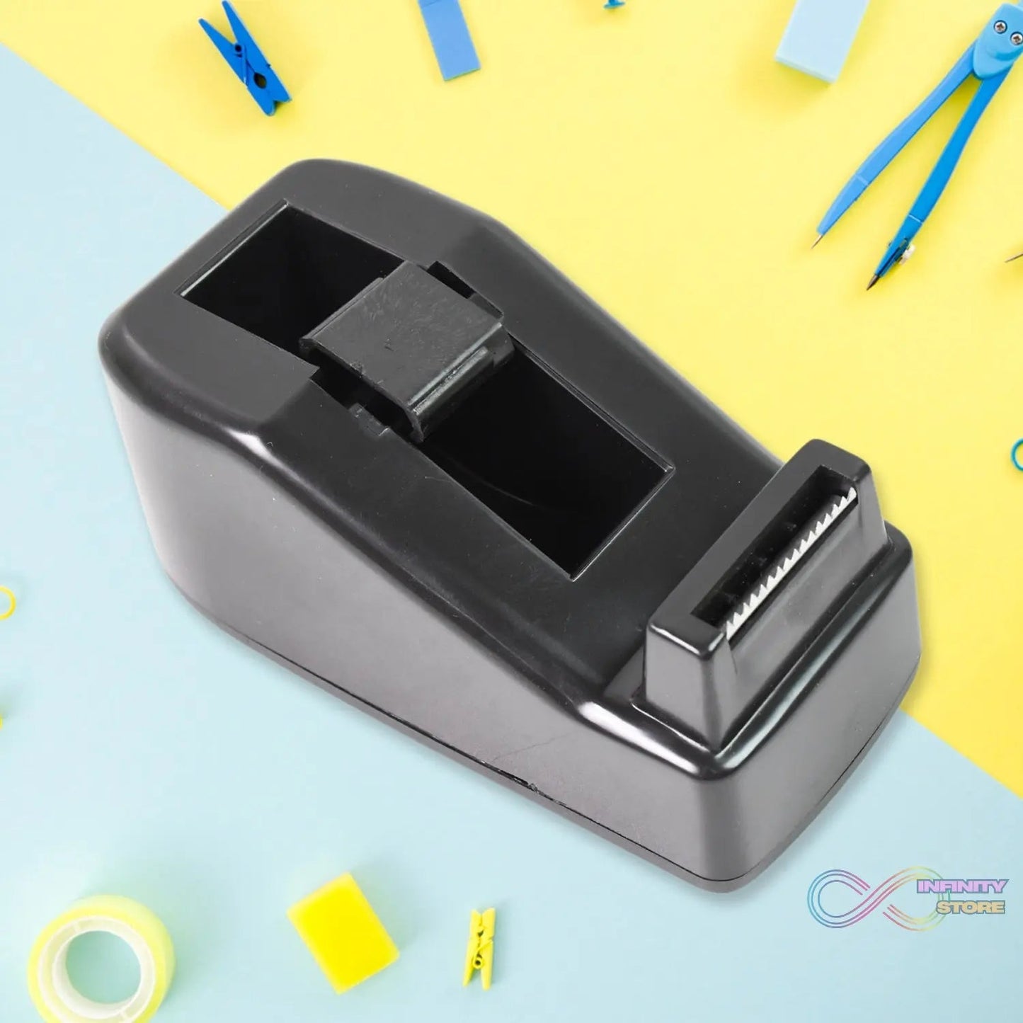 Plastic Tape Dispenser Cutter for Home Office use (1 pc) - infinityexculsivestore.com
