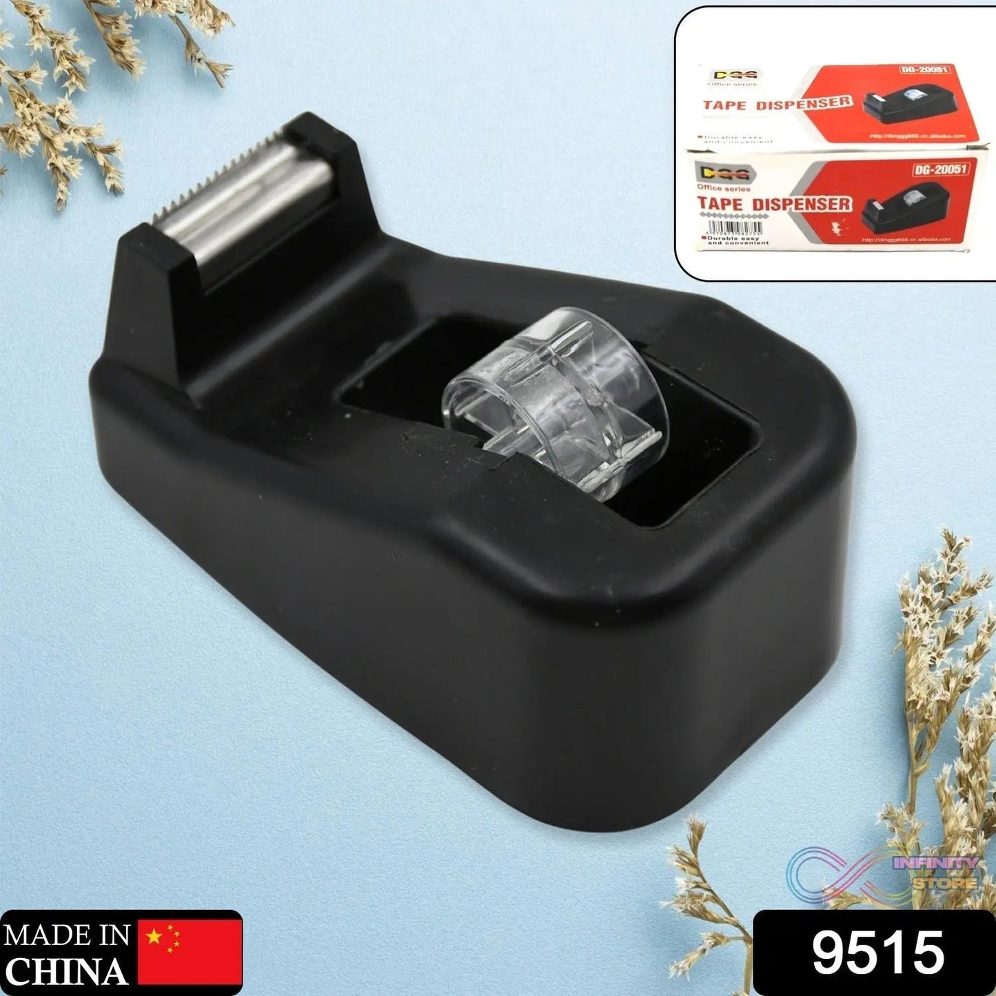 Plastic Tape Dispenser Cutter for Home Office use, Tape Dispenser for Stationary, Tape Cutter Packaging Tape (1 pc / 237 Gm) - infinityexculsivestore.com