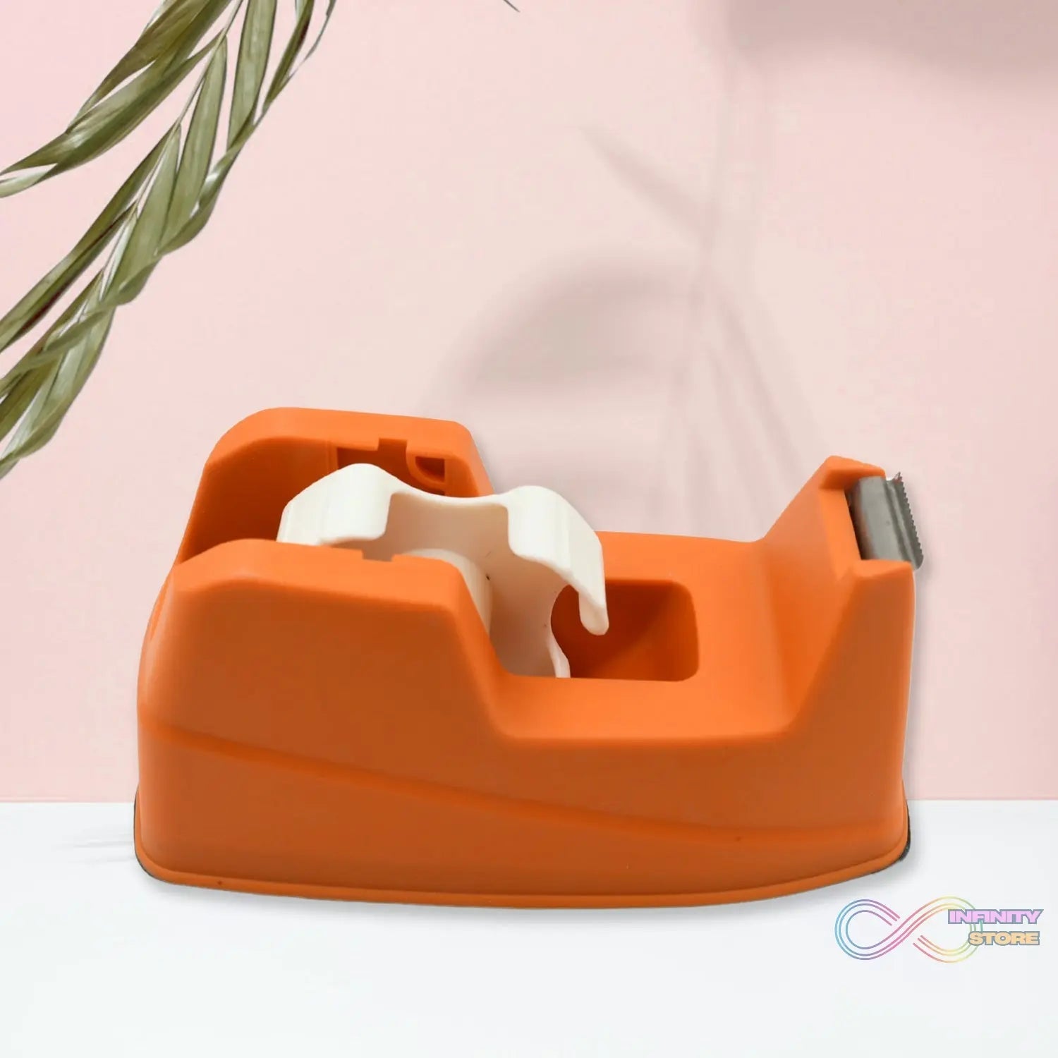 Plastic Tape Dispenser Cutter for Home Office use, Tape Dispenser for Stationary, Tape Cutter Packaging Tape (1 pc / 605 Gm) - infinityexculsivestore.com