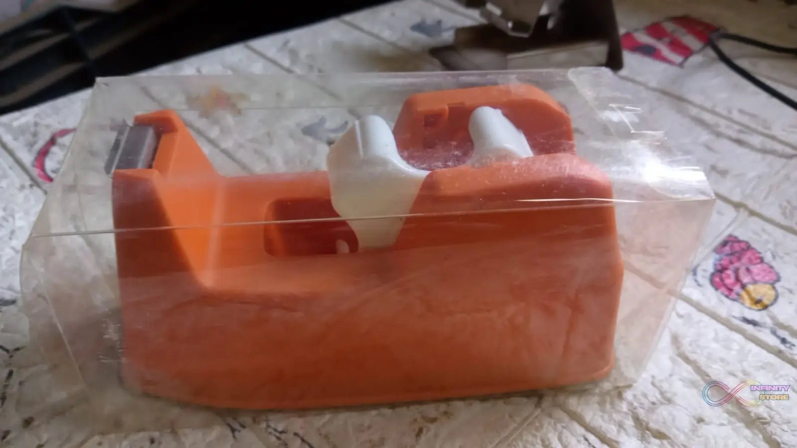 Plastic Tape Dispenser Cutter for Home Office use, Tape Dispenser for Stationary, Tape Cutter Packaging Tape (1 pc / 605 Gm) - infinityexculsivestore.com