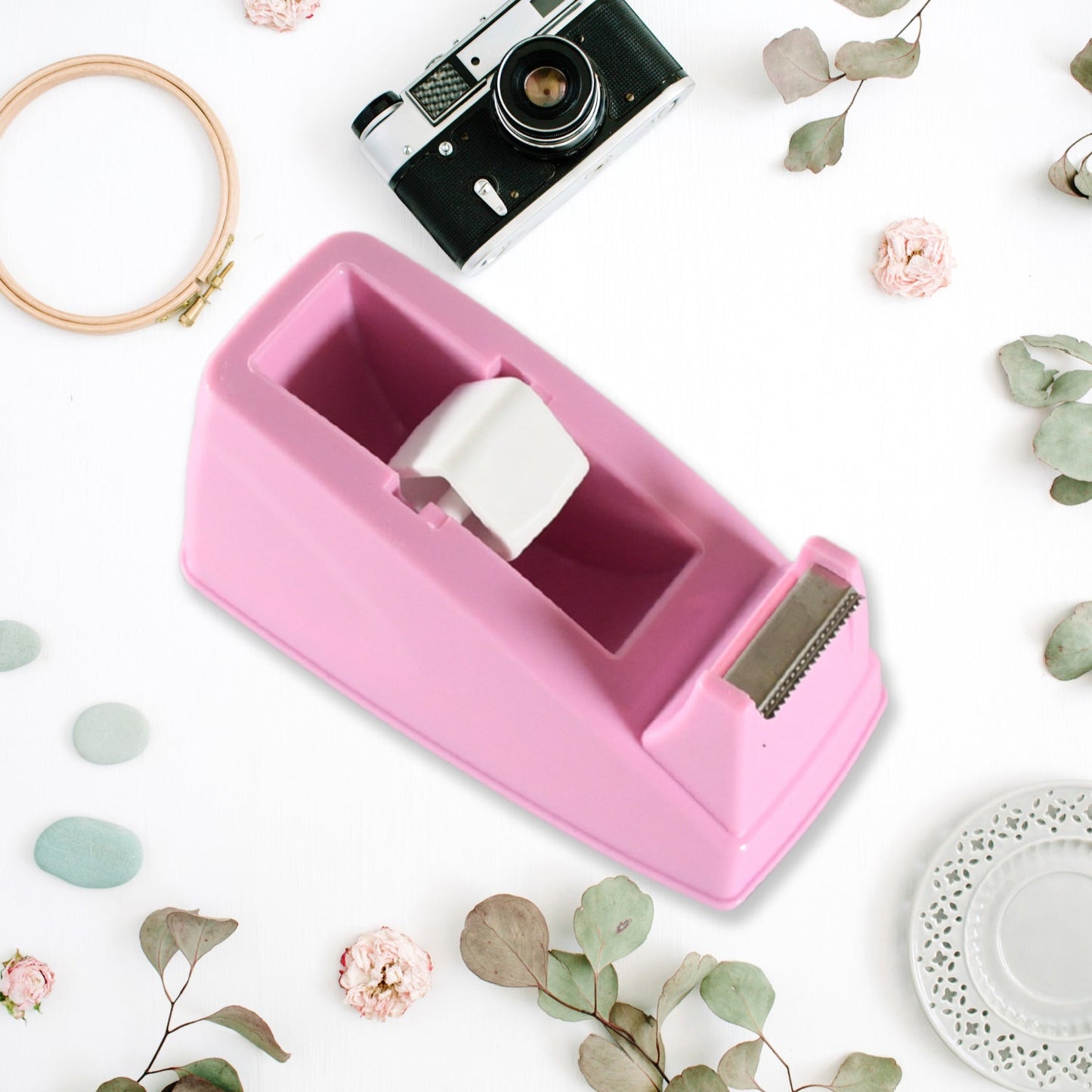 Plastic Tape Dispenser Cutter for Home Office use, Tape Dispenser for Stationary, Tape Cutter Packaging Tape School Supplies (1 pc / 300 Gm) - infinityexculsivestore.com